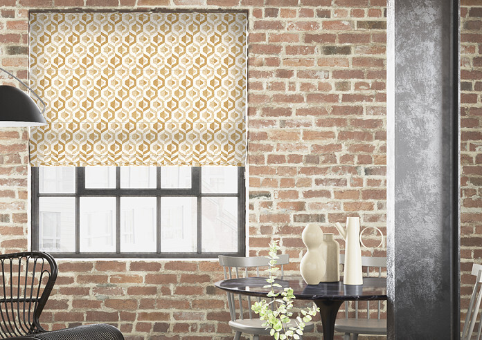 Gusta, Ochre - Roman Blind - Image 3